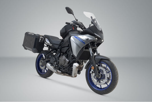 SW-Motech TRAX ADV Alukoffer-System | Schwarz. 37/37 l. Yamaha MT-07 Tracer (16-).