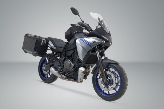SW-Motech TRAX ADV Alukoffer-System | Schwarz. 45/45 l. Yamaha MT-07 Tracer (16-).