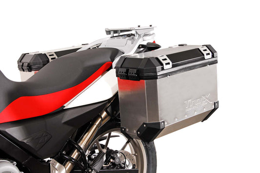 SW-Motech TRAX ADV Alukoffer-System | Silbern. 37/45 l. BMW R 1100 / 1150 GS.