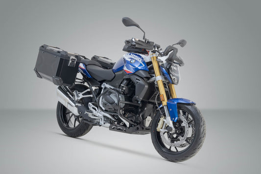 SW-Motech TRAX ADV Alukoffer-System | Schwarz. 45/45 l. BMW R 1200 R/RS, R 1250 R/RS.
