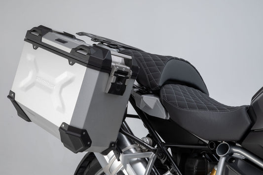 SW-Motech TRAX ADV Alukoffer-System | Silbern. 45/37 l. BMW R 1200 GS, R 1250 GS.