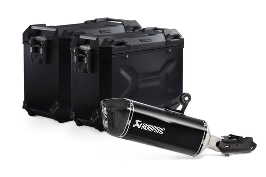 SW-Motech TRAX ADV Alukoffer-System | Silbern. 45/37 l. BMW R 1200 GS, R 1250 GS.
