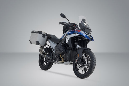 SW-Motech TRAX ADV Alukoffer-System | Silbern. 45/45 l. BMW R 1300 GS (23-).