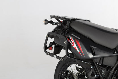 SW-Motech TRAX ADV Alukoffer-System | Silbern. 45/37 l. Kawasaki KLR 650 (08-18).