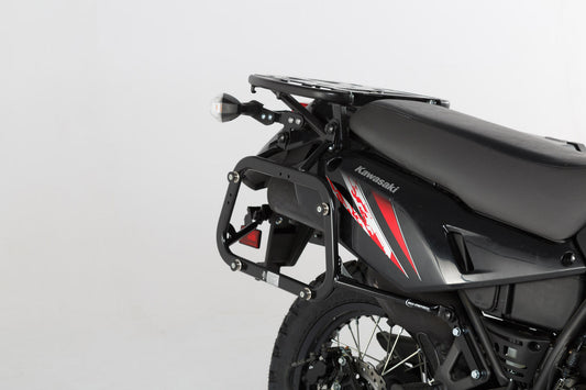 SW-Motech TRAX ADV Alukoffer-System | Silbern. 45/37 l. Kawasaki KLR 650 (08-18).
