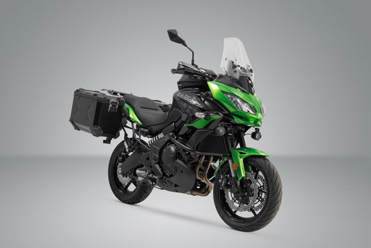 SW-Motech TRAX ADV Alukoffer-System | Schwarz. 45/45 l. Kawasaki Versys 650 (14-).