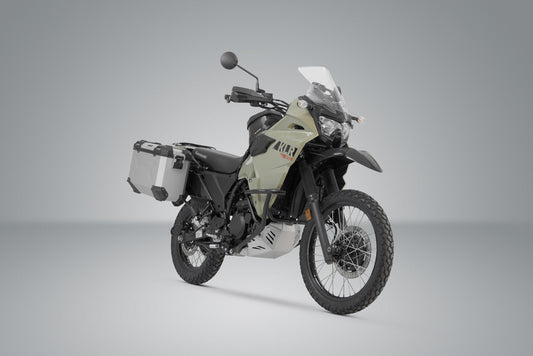 SW-Motech TRAX ADV Alukoffer-System | Silbern. 45/37 l. Kawasaki KLR 650 (22-).