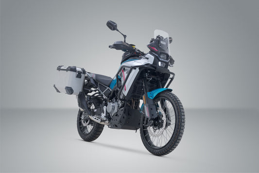 SW-Motech TRAX ADV Alukoffer-System | Silbern. 45/37 l. CFMoto 450MT (23-).