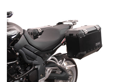 SW-Motech TRAX ADV Alukoffer-System | Silbern. 45/45 l. Triumph Tiger1200/Explor (11-).