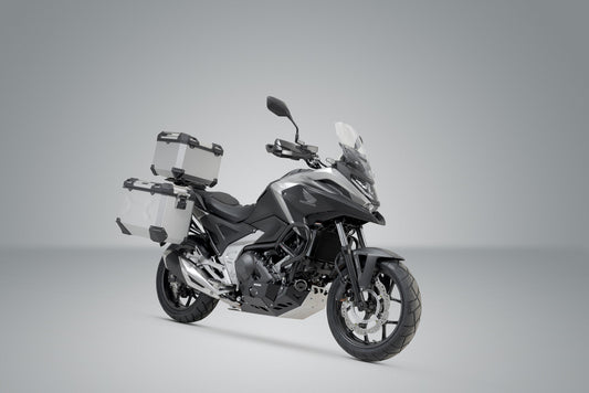 SW-Motech Adventure Set TRAX ADV | Silbern. Honda NC750X / XD (20-).