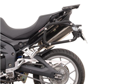 SW-Motech TRAX ADV Alukoffer-System | Silbern. 45/37 l. Triumph Tiger 1050 (06-12).