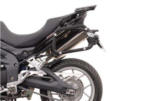 SW-Motech TRAX ADV Alukoffer-System | Silbern. 45/37 l. Triumph Tiger 1050 (06-12).