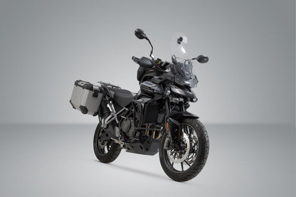 SW-Motech TRAX ADV Alukoffer-System | Silber. 45/37 l. Triumph Tiger 900/GT/Rally/Pro.