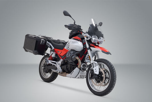 SW-Motech TRAX ADV Alukoffer-System | Schwarz. 37/45 l. Moto Guzzi V85 TT/ Strada (24-).