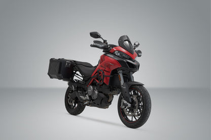 SW-Motech TRAX ADV Alukoffer-System | Schwarz. 45/45 l. Multistrada 1200/ 1260/ 950/ V2.