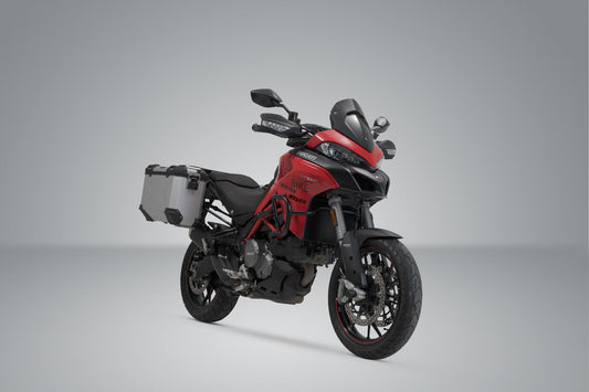SW-Motech TRAX ADV Alukoffer-System | Silbern. 45/45 l. Multistrada 1200/ 1260/ 950/ V2.