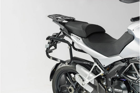 SW-Motech EVO Kofferträger | Schwarz. Ducati Multistrada 1200 / S (10-14).