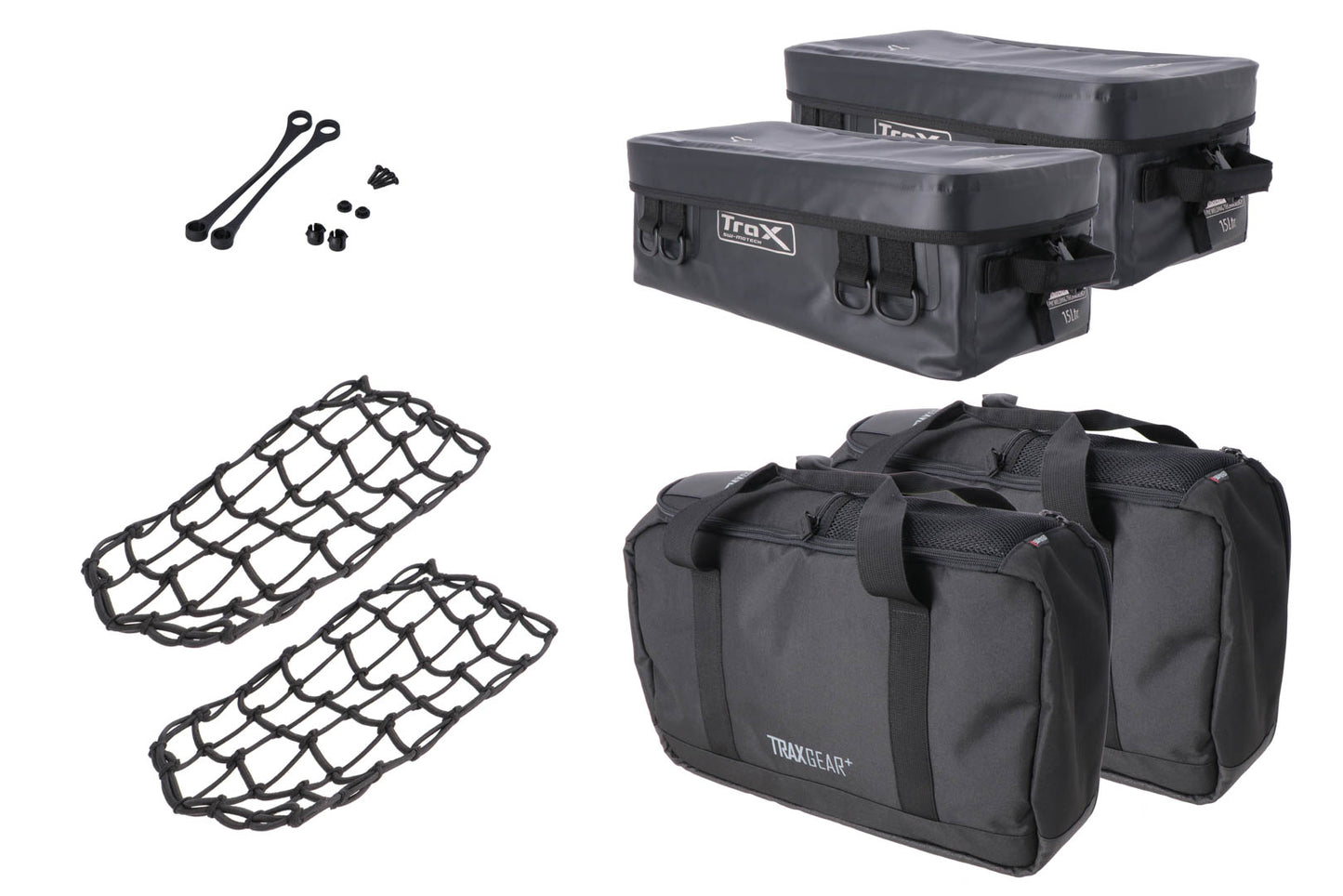 SW-Motech Kofferzubehör-Set klein | Schwarz.