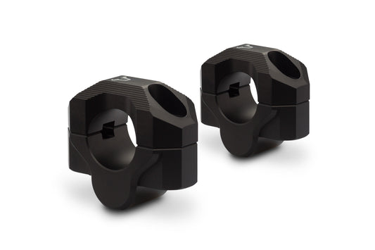 SW-Motech Vario-Lenkerverlegung für Ø 28 mm Lenker | Erhöhung/Verlegung variabel. Silbern.