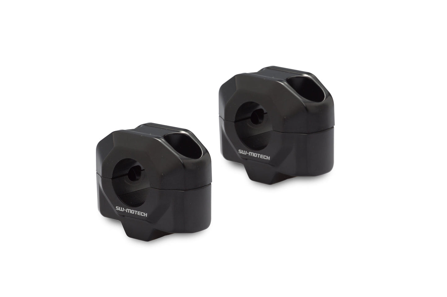 SW-Motech Lenkererhöhung für Ø 22 mm Lenker | H=15 mm. Silbern.