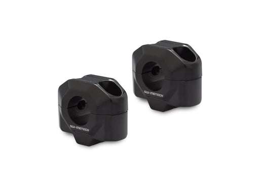 SW-Motech Lenkererhöhung für Ø 22 mm Lenker | H=15 mm. Silbern.
