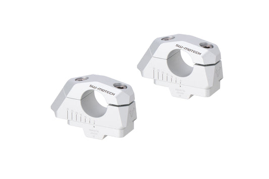 SW-Motech Lenkerverlegung variabel für Ø28 Lenker m. Versatz | Schwarz. BMW F 850 GS/Adv (17-), F 900 GS (23-).