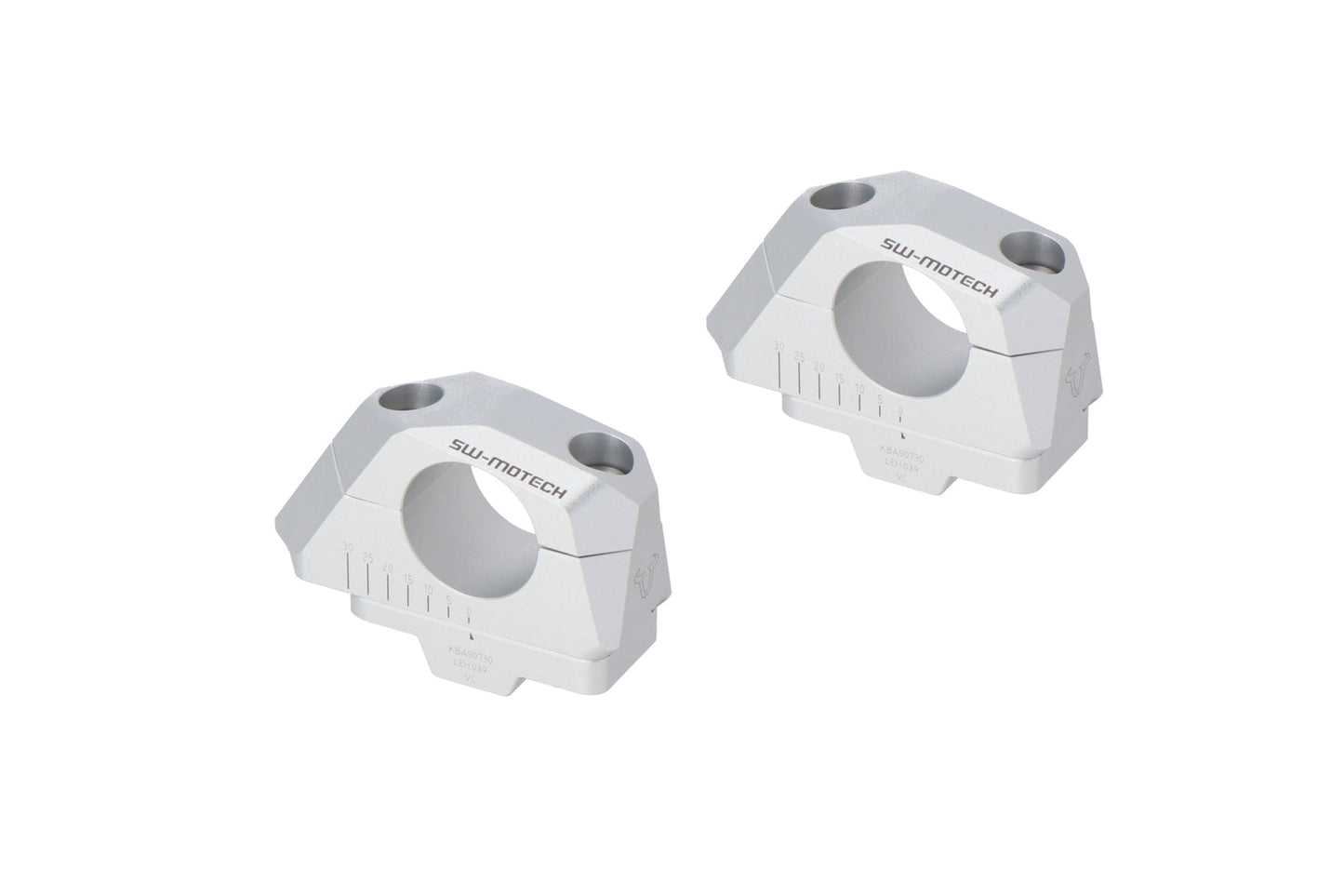SW-Motech Lenkerverlegung variabel für Ø32 Lenker | H=30 mm. Verlegung 5/10/15/20/25/30 mm. Schwarz.