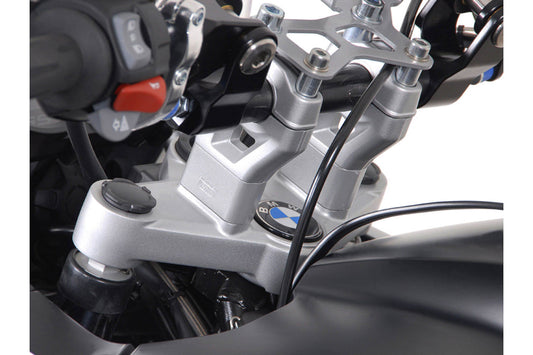 SW-Motech Lenkererhöhung | H=30 mm. Schwarz. BMW R 1200 GS/Adv, F 800 GS Adv.
