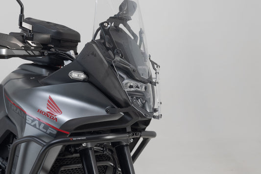 SW-Motech Scheinwerferschutz | Halterung mit Blende. Honda XL750 Transalp.