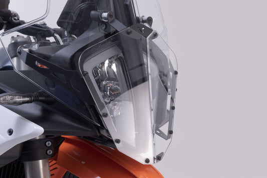 SW-Motech Scheinwerferschutz | Halterung mit Blende. Honda XL750 Transalp.