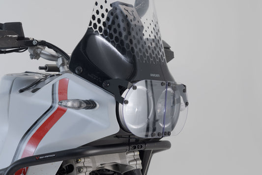 SW-Motech Scheinwerferschutz | Halterung mit Blende. Ducati DesertX (22-).
