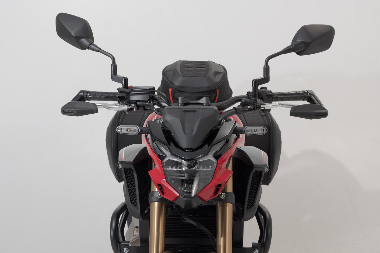 SW-Motech Hebelschützer mit Windabweiser | Schwarz. Honda CB650R, CB500F, CB500 Hornet.