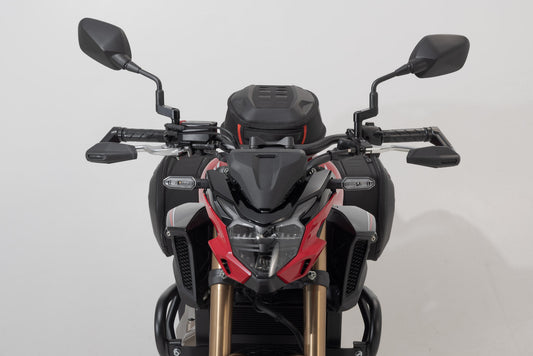 SW-Motech Hebelschützer mit Windabweiser | Schwarz. Honda CB650R, CB500F, CB500 Hornet.