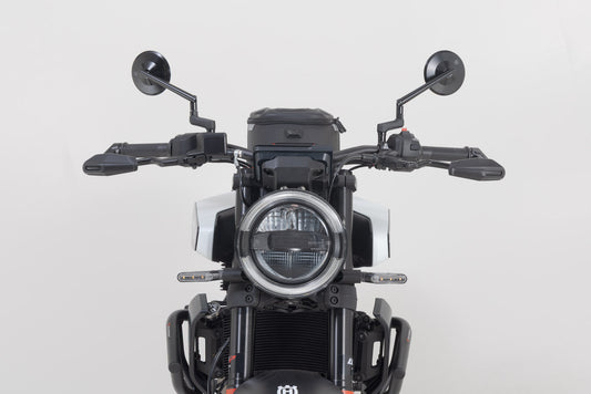 SW-Motech Hebelschützer mit Windabweiser | Schwarz. Husqvarna Svartpilen/Vitpilen 401 (23-).