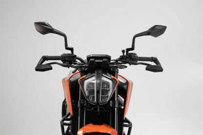 SW-Motech Hebelschützer mit Windabweiser | Schwarz. KTM 790/890/990 Duke, 1290 Super Duke R.