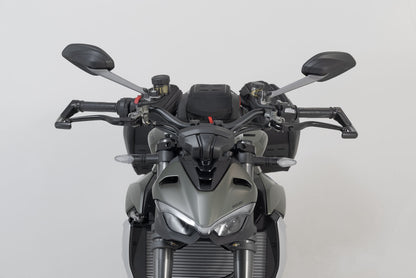 SW-Motech Hebelschützer | Schwarz. Ducati Streetfighter V2, Triumph Daytona.
