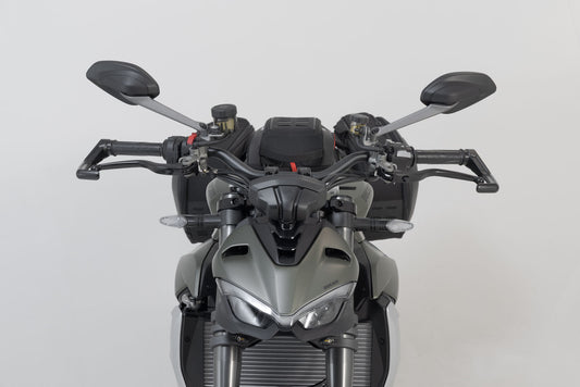 SW-Motech Hebelschützer | Schwarz. Ducati Streetfighter V2, Triumph Daytona.