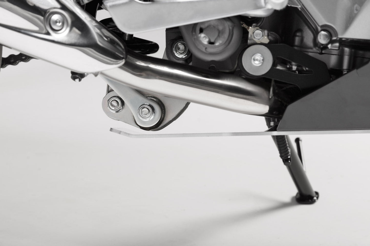 SW-Motech Motorschutz | Schwarz/Silbern. Honda NC700 / NC750 mit DCT.