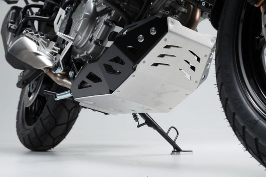 SW-Motech Motorschutz | Schwarz/Silbern. Suzuki DL650 (11-) / XT (15-).