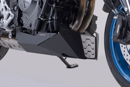 SW-Motech Bugspoiler | Schwarz/Silbern. Suzuki GSX-8S (22-).