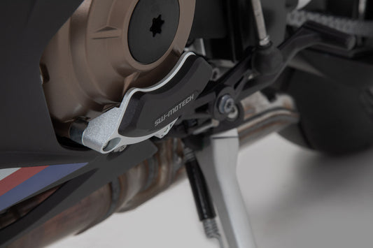 SW-Motech Motorgehäusedeckel-Schutz | Schwarz/Silbern. BMW S1000R / RR / XR.