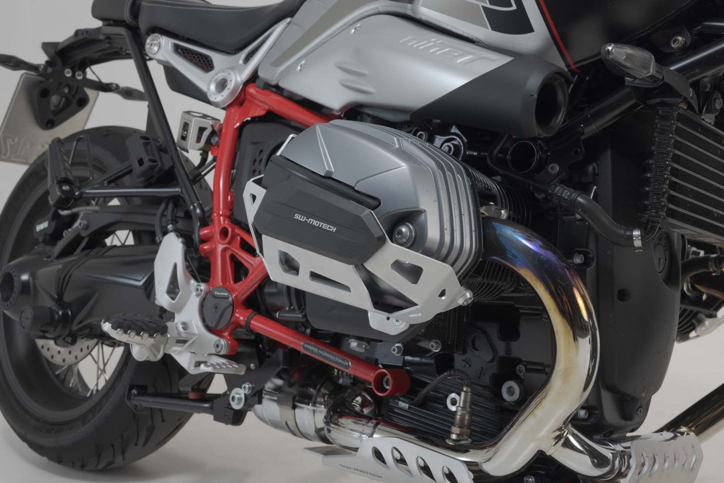 SW-Motech Zylinderschutz | Silbern. BMW R nineT/ Pure/ Scra., R12/ R12 nineT.