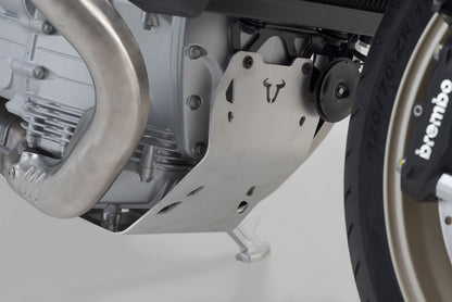 SW-Motech Motorschutz | Silbern. Moto Guzzi V100 Mandello/S.
