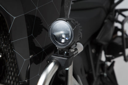 SW-Motech EVO Nebelscheinwerfer-Kit Universal | Schwarz. Mit Sturzbügelklemmen für Scheinwerfer.