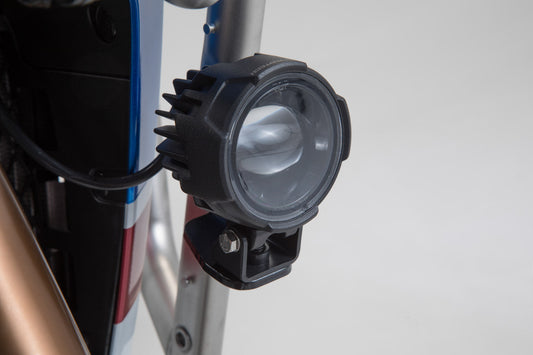 SW-Motech EVO Fernscheinwerfer-Kit | Schwarz. Honda CRF1000L/CRF1100L mit Sturzbügel.