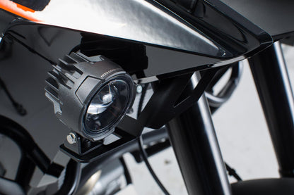 SW-Motech EVO Fernscheinwerfer-Kit | Schwarz. Honda CRF1100L/Adv. Sp. (19-). Ohne SBL.