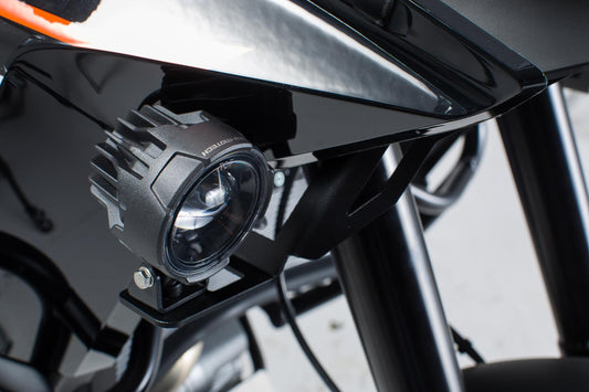 SW-Motech EVO Fernscheinwerfer-Kit | Schwarz. Honda CRF1100L/Adv. Sp. (19-). Ohne SBL.