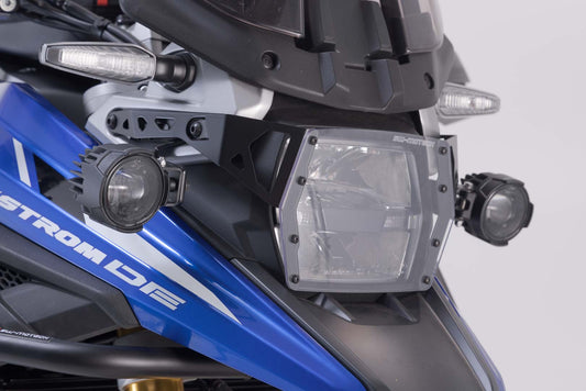 SW-Motech EVO Fernscheinwerfer-Kit | Schwarz. Suzuki V-Strom 800 / 800DE (22-).