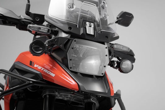 SW-Motech EVO Fernscheinwerfer-Kit | Schwarz. Suzuki V-Strom 1050 (19-).