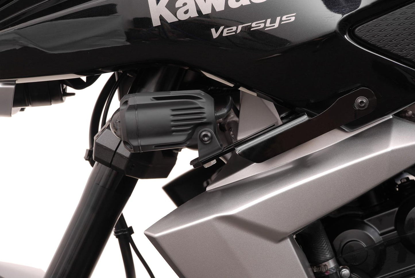 SW-Motech Scheinwerfer-Halter | Schwarz. Kawasaki Versys 650 (09-14).
